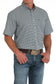 Cinch Light Blue Print ArenaFlex Short Sleeve Western Shirt