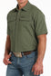 Cinch Men's Olive ArenaFlex Short Sleeve Shirt