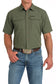 Cinch Men's Olive ArenaFlex Short Sleeve Shirt
