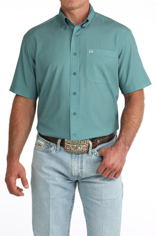 Cinch ArenaFlex Short Sleeve Shirt in Teal