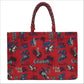 Wrangler Aloha Cowboy Canvas Tote in Red