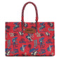 Wrangler Aloha Cowboy Canvas Tote in Red