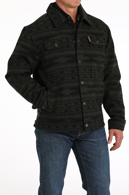 Cinch Men's Forest Wooly Aztec Trucker Jacket