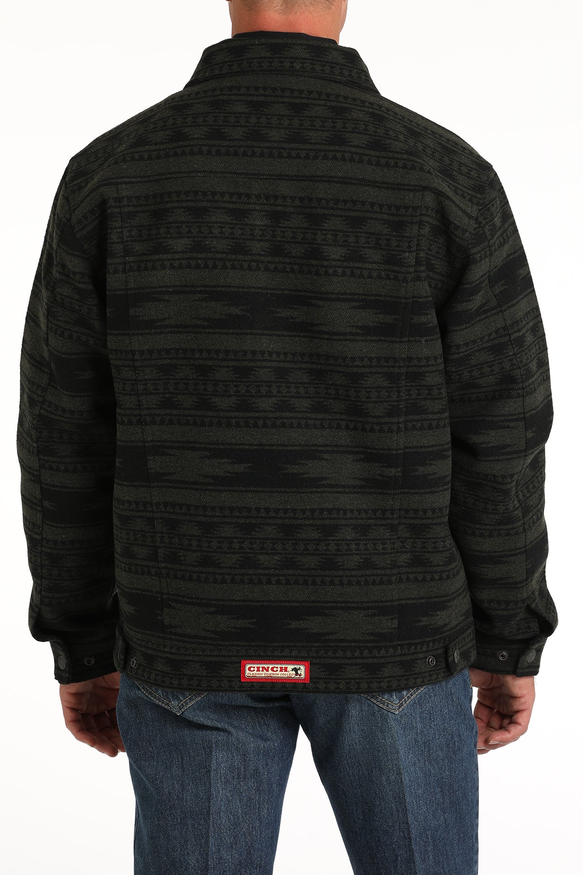 Cinch Men's Forest Wooly Aztec Trucker Jacket