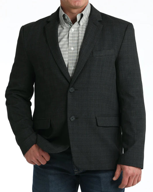 Cinch Charcoal Plaid Sport Coat