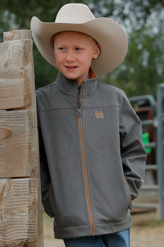 Cinch Boy's Grey Bonded Jacket