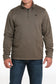 Cinch Men's 1/4 Zip Pullover in Brown