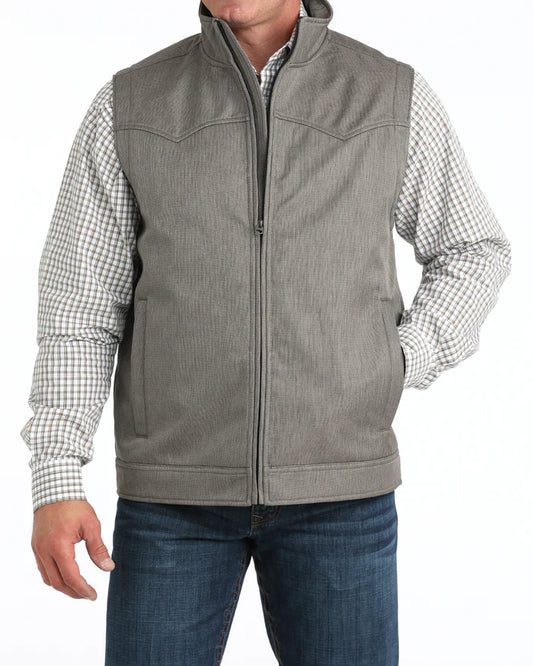 Cinch Men's Concealed Carry Bonded Vest in Gray