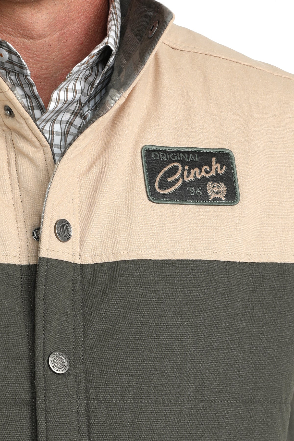 Cinch Men's Olive Reversible Vest
