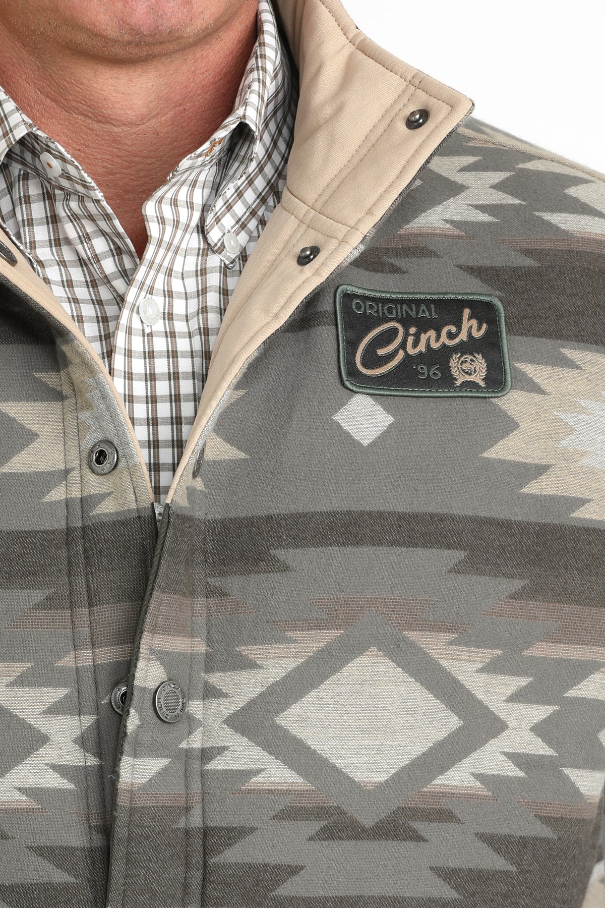 Cinch Men's Olive Reversible Vest