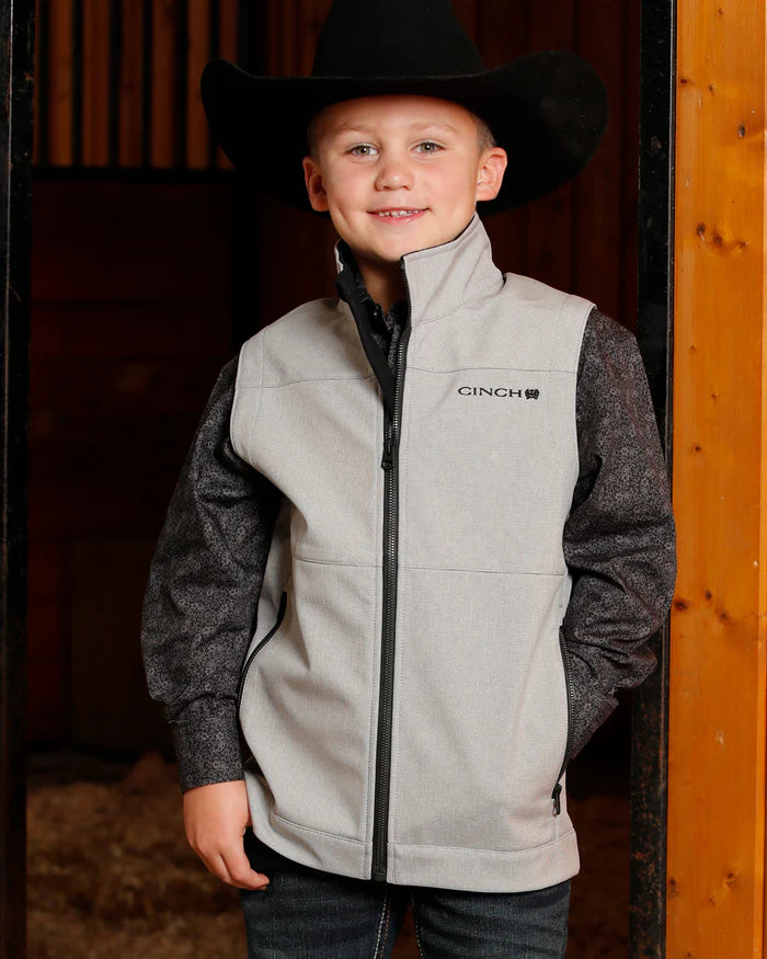 Cinch Boy's Bonded Vest in Gray