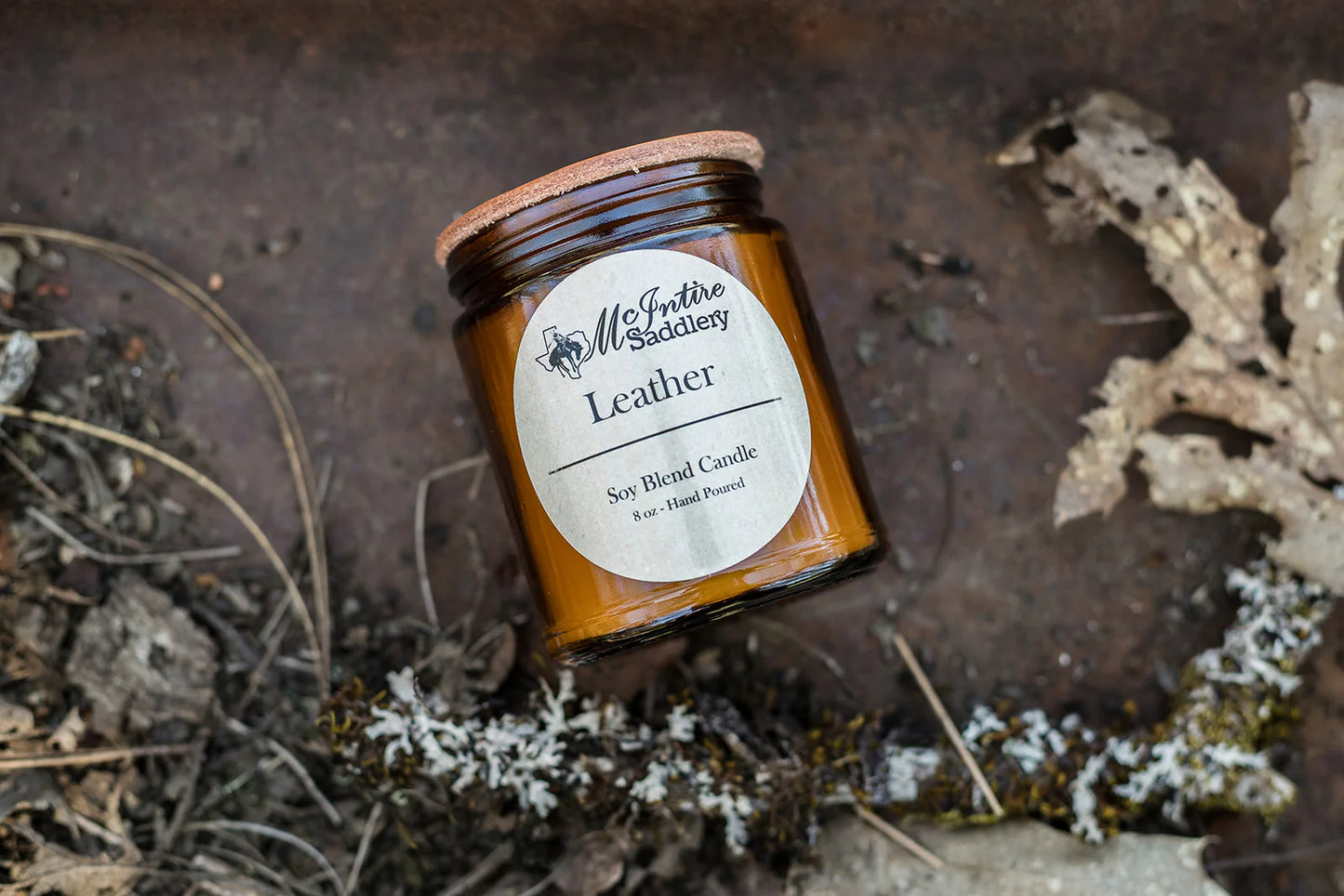 McIntire Saddlery Leather Candle