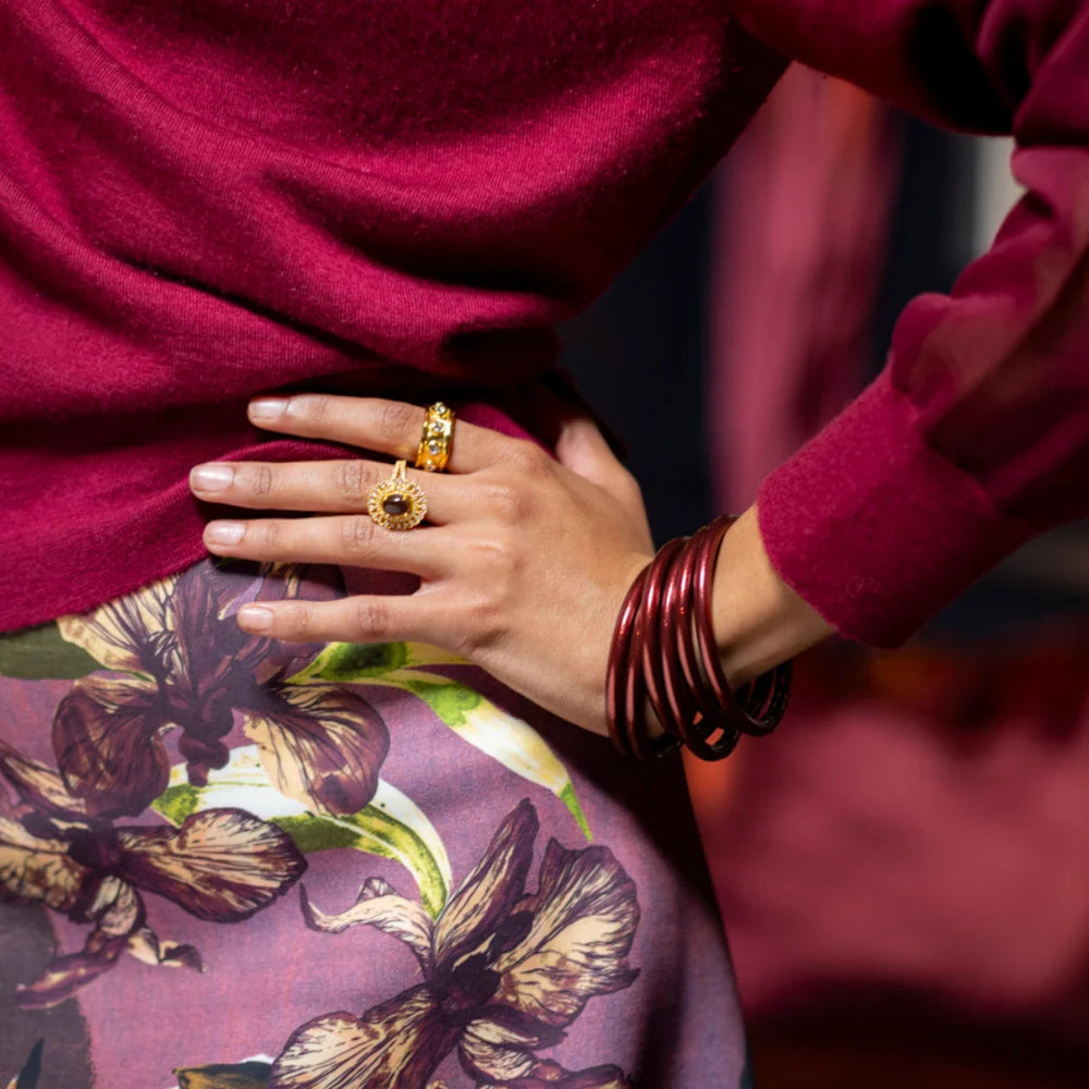 Merlot All Weather Bangles®- Set of 6