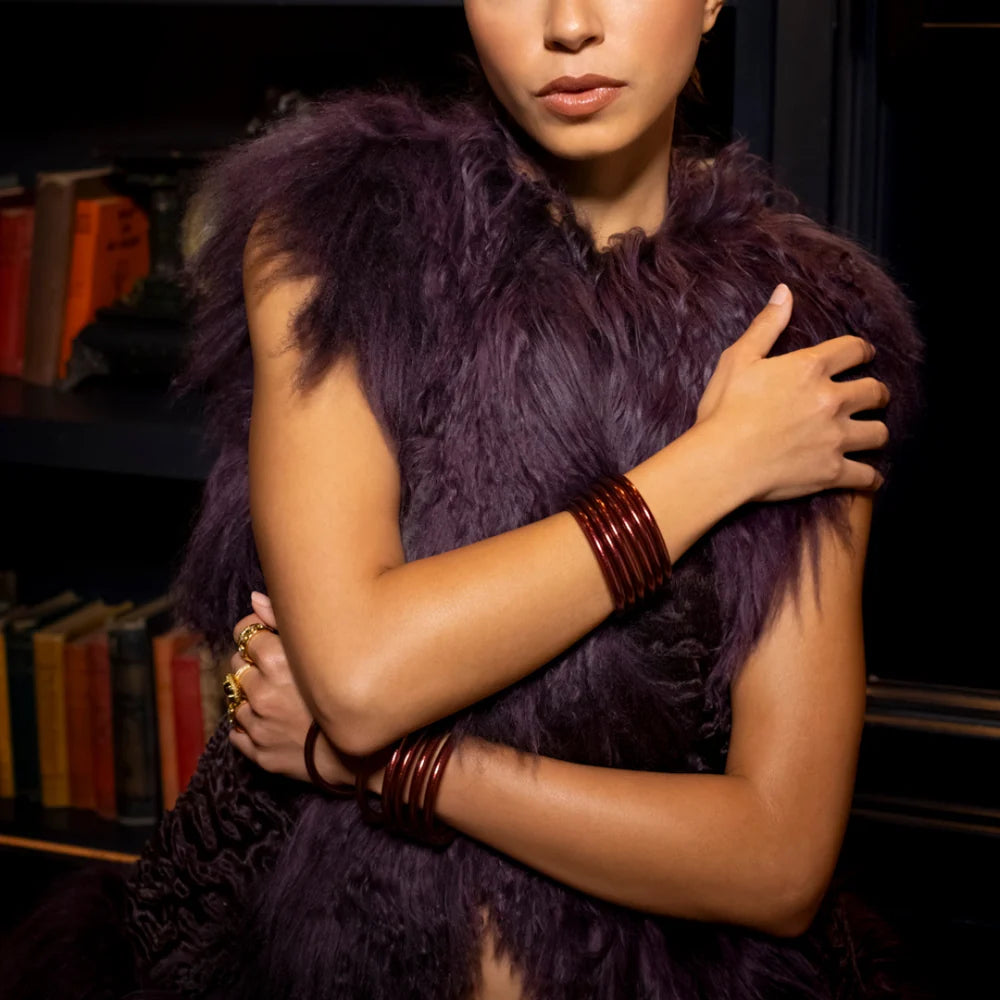 Merlot All Weather Bangles®- Set of 6