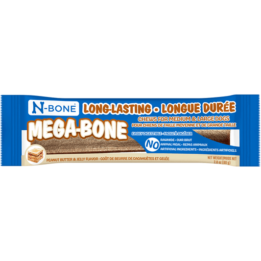N-Bone Mega-Bone Single- Peanut Butter & Jelly Flavor