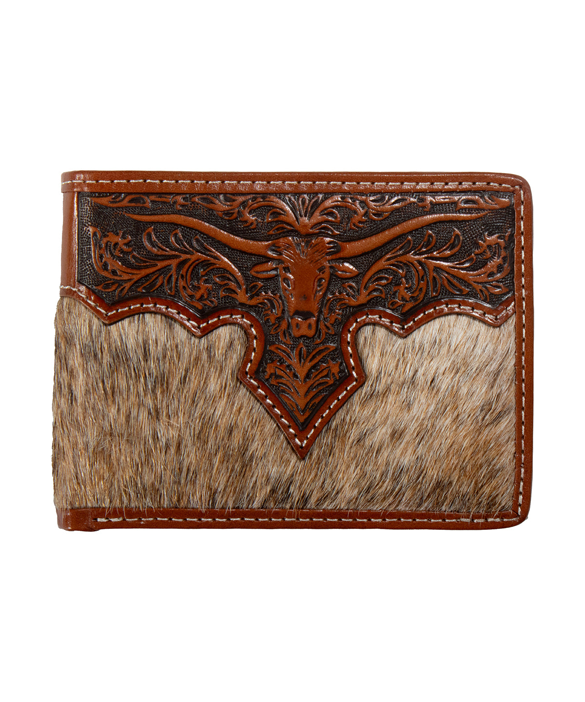 Nocona Brown Longhorn Bifold Passcase