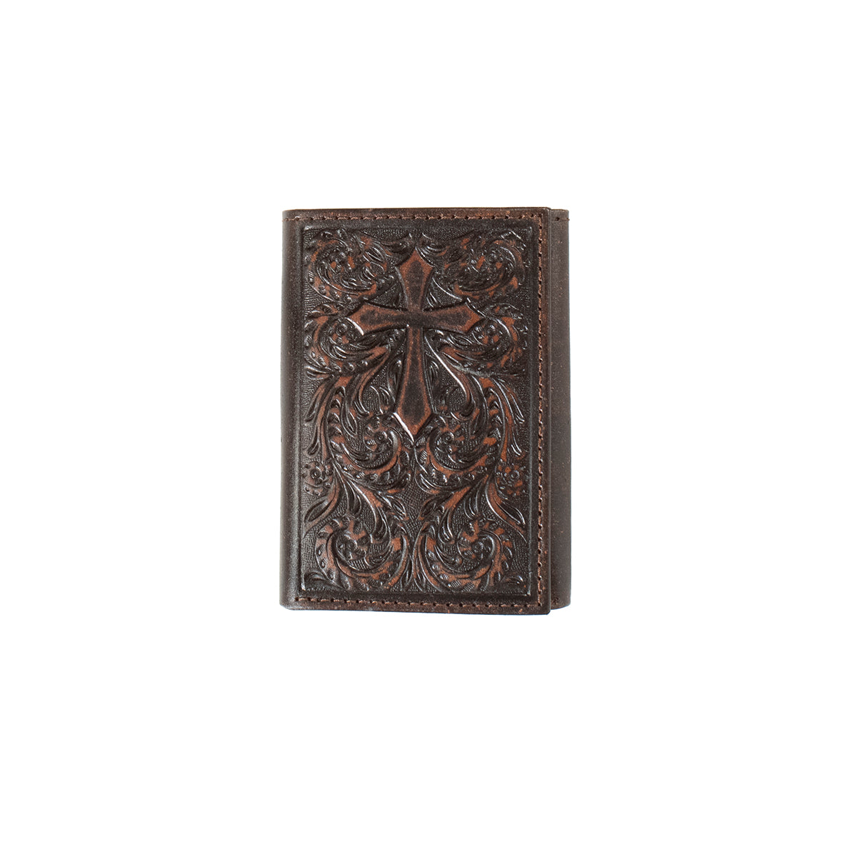 Nocona Scroll Cross Trifold Wallet