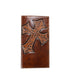 Nocona Dark Brown Diagonal Cross Rodeo Wallet