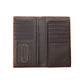Nocona Dark Brown Diagonal Cross Rodeo Wallet