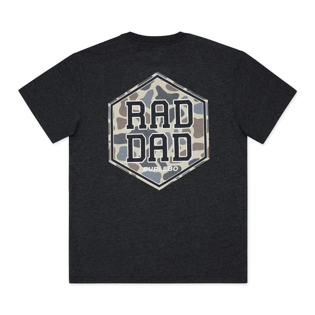 Burlebo Rad Dad Tee in Heather Black