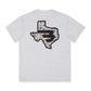 Burlebo Texas Camo Flying B Logo Tee in Heather Ash Grey