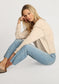 Dylan Oatmeal Sweatshirt with Stitch Detailing