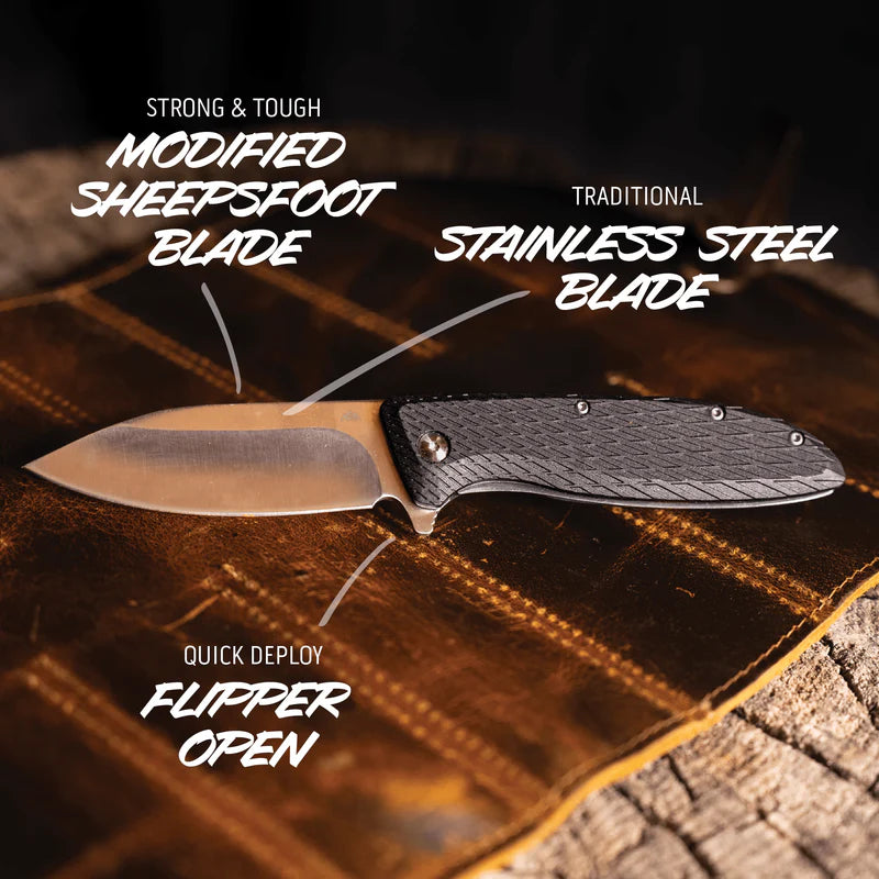 Outdoor Edge Brutus Folding Pocket Knife