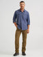 Wrangler ATG™ Men's Mixed Material Shirt in Vintage Indigo