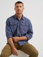 Wrangler ATG™ Men's Mixed Material Shirt in Vintage Indigo