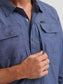Wrangler ATG™ Men's Mixed Material Shirt in Vintage Indigo