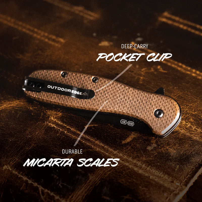 Outdoor Edge Razor VX2 - Brown Micarta