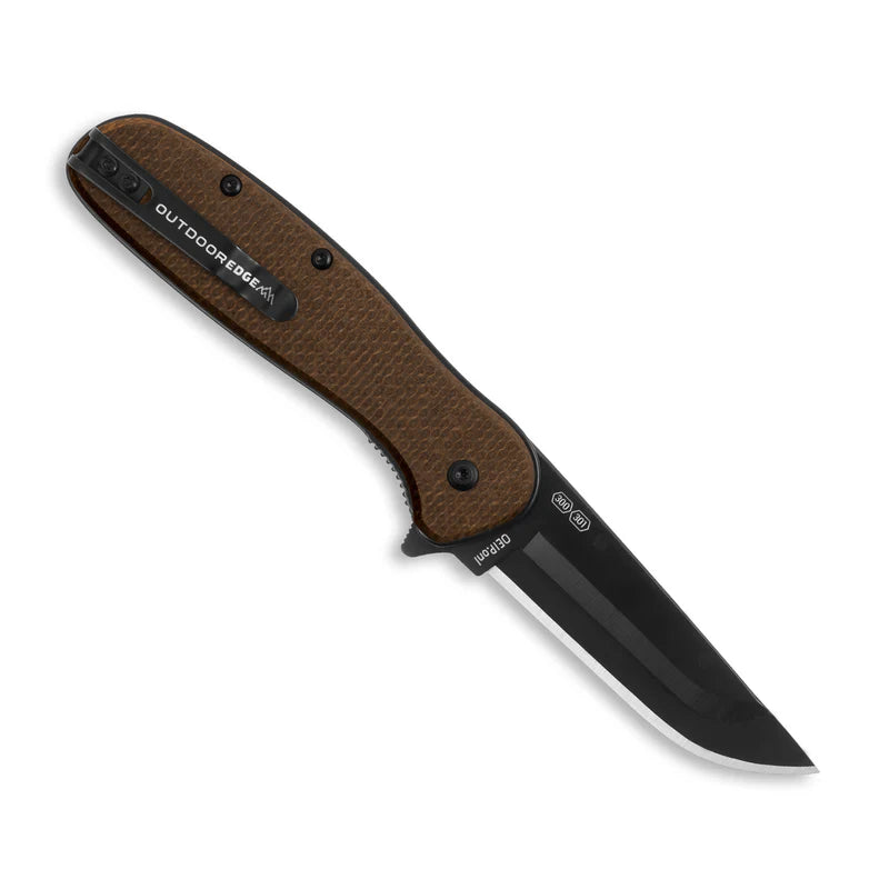 Outdoor Edge Razor VX2 - Brown Micarta – Cowboy Headquarters