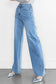 Women's Medium Stone Stud Wide Leg Jeans