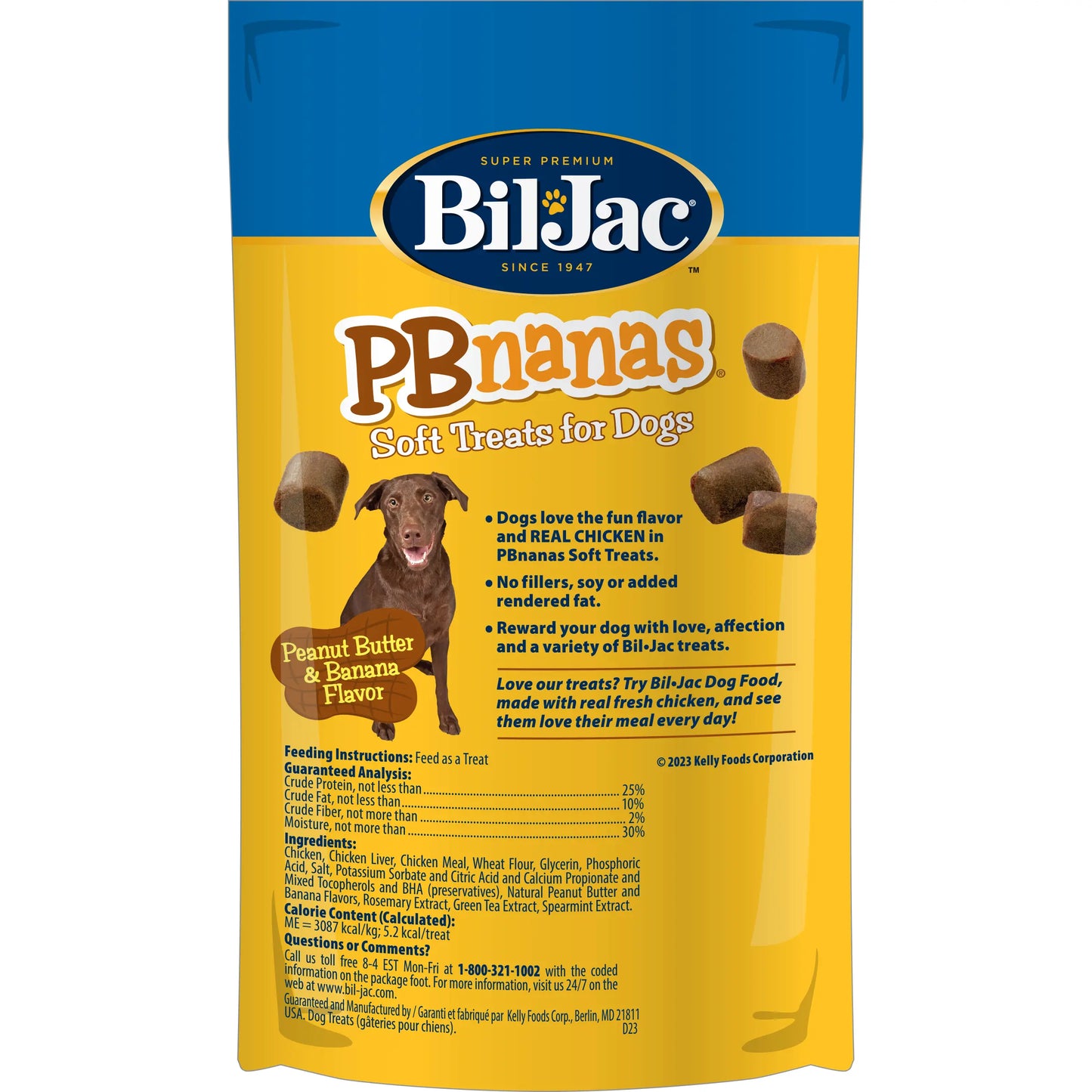 Bil-Jac PB-Nanas Dog Treats
