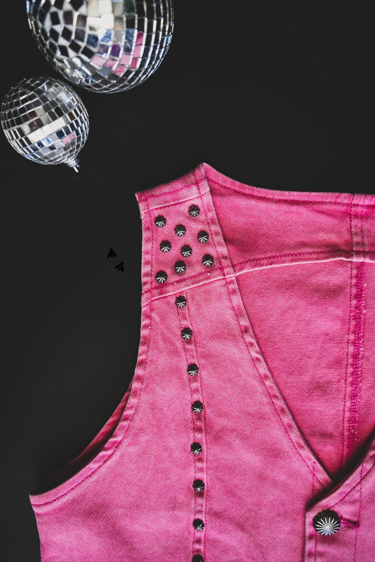 Pink Pecos Queen Denim Vest