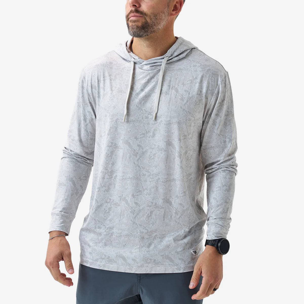 Burlebo Performance Hoodie in Ivory Digi Camo