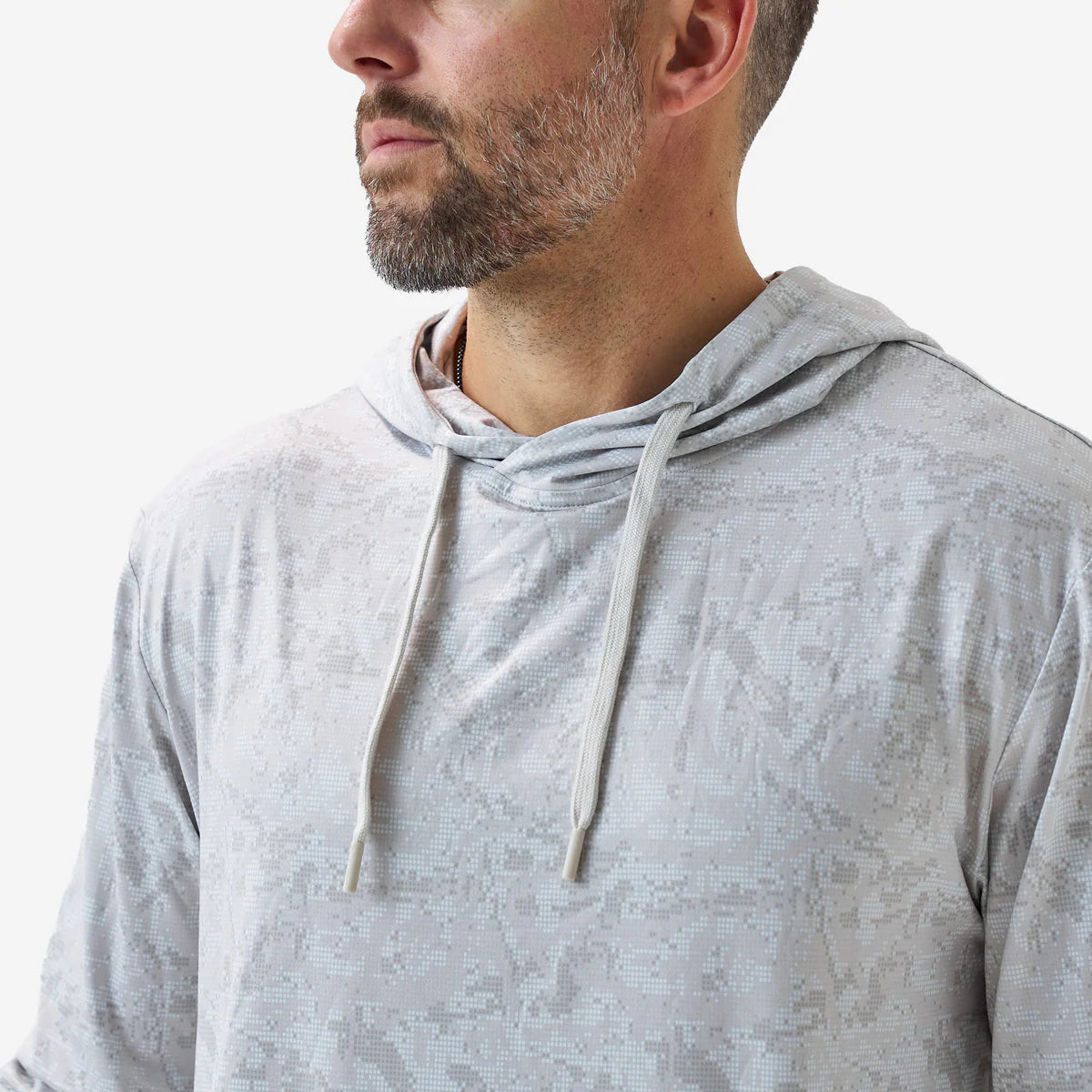 Burlebo Performance Hoodie in Ivory Digi Camo