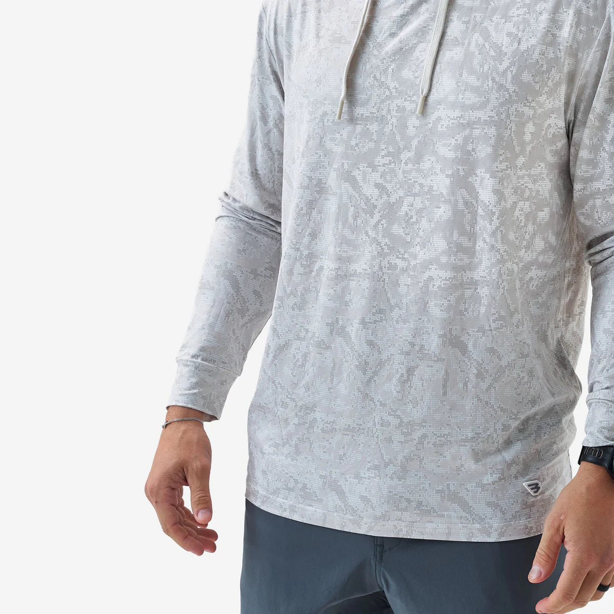 Burlebo Performance Hoodie in Ivory Digi Camo