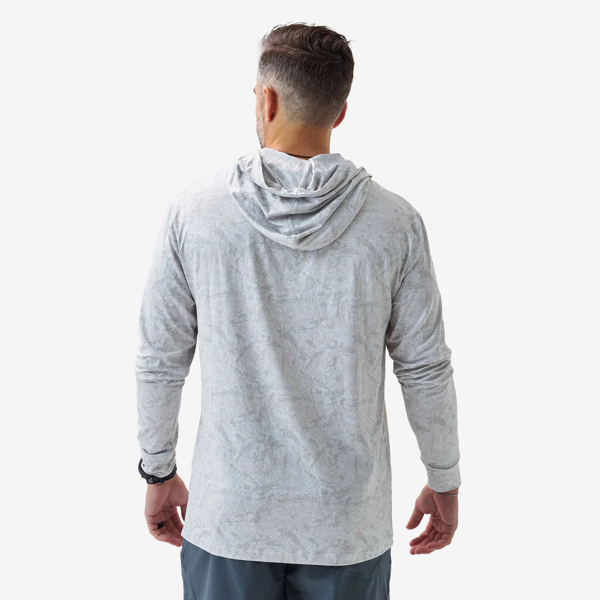 Burlebo Performance Hoodie in Ivory Digi Camo