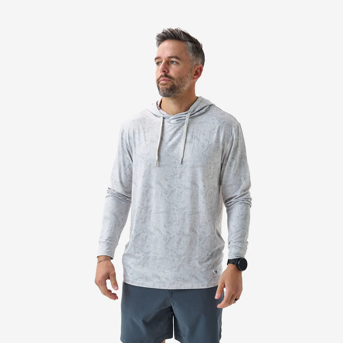 Burlebo Performance Hoodie in Ivory Digi Camo