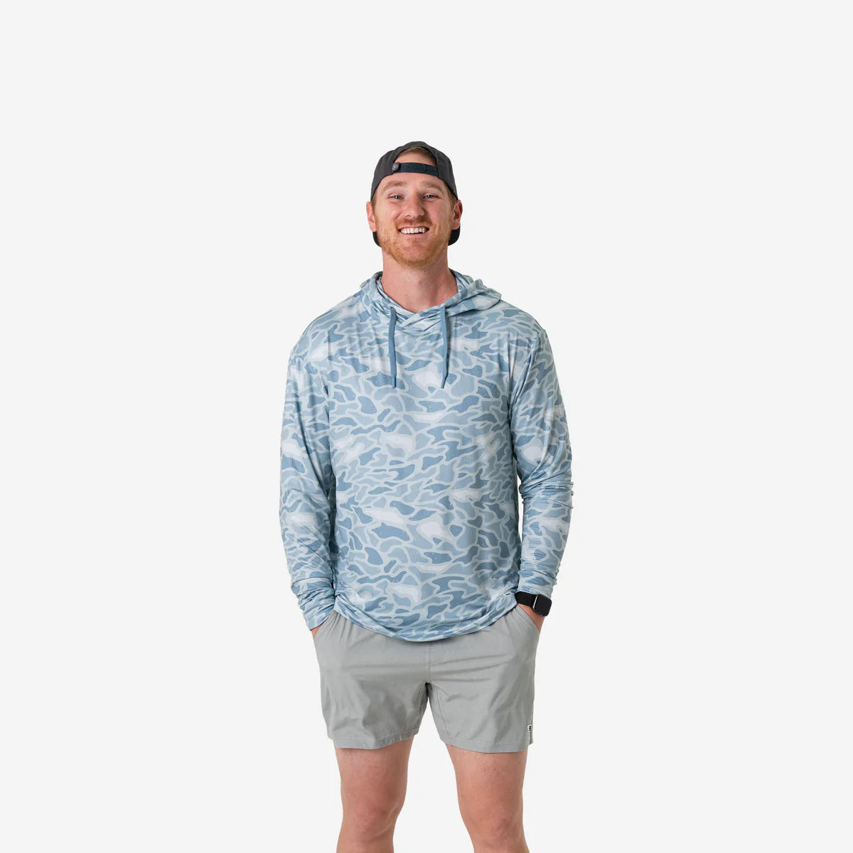 Burlebo Performance Hoodie in Seaside Camo