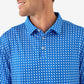 Burlebo Texas Performance Polo in Blue & White