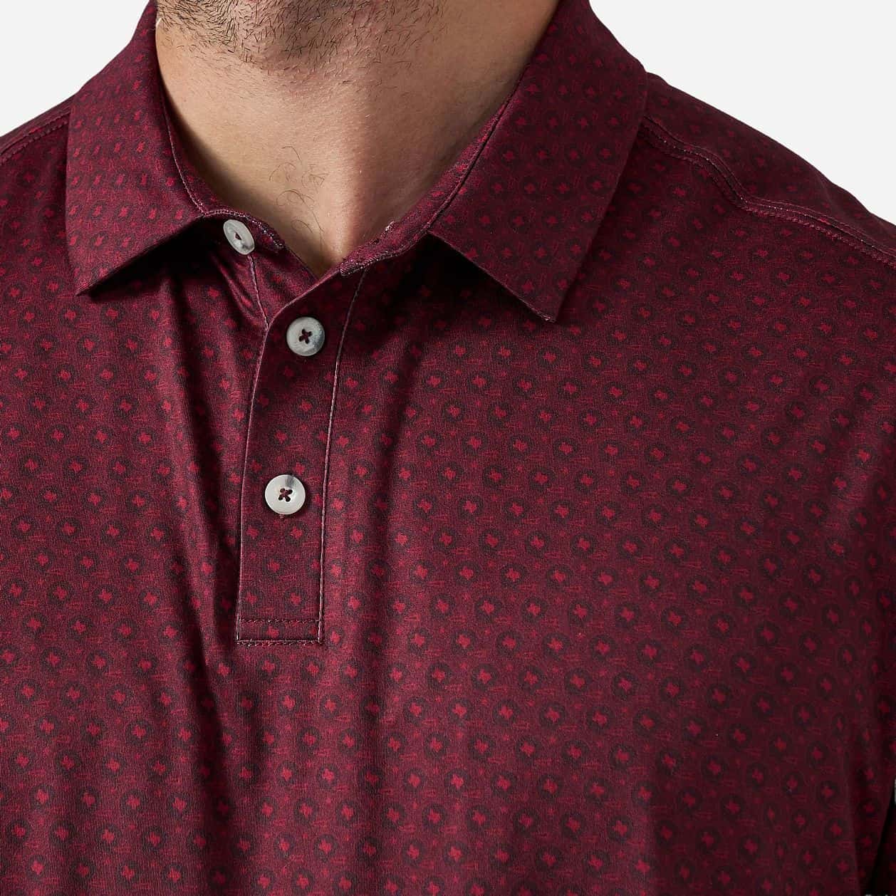 Burlebo Performance Polo Maroon Vintage Helmets