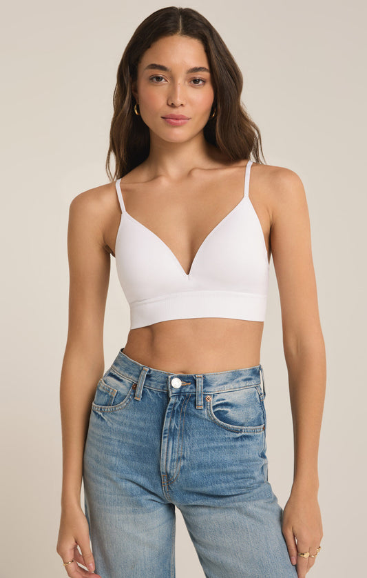 Z Supply Sophia White T-Shirt Bra