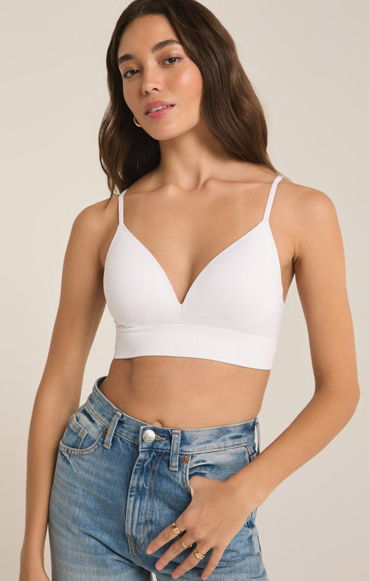 Z Supply Sophia White T-Shirt Bra