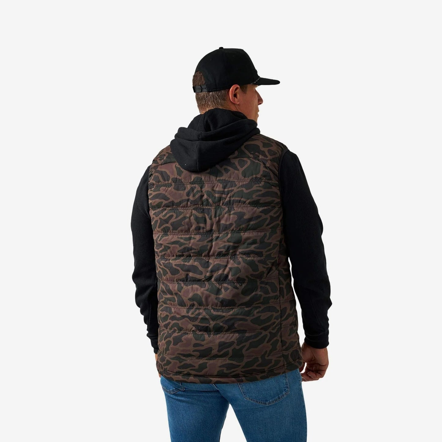 Burlebo Puffer Vest in Bendita Camo