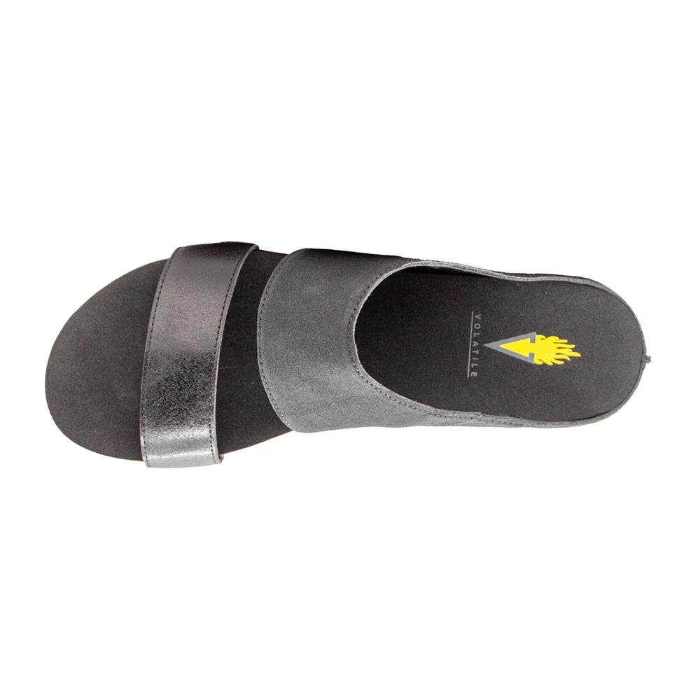 Volatile Campfire Slide Black Sandal