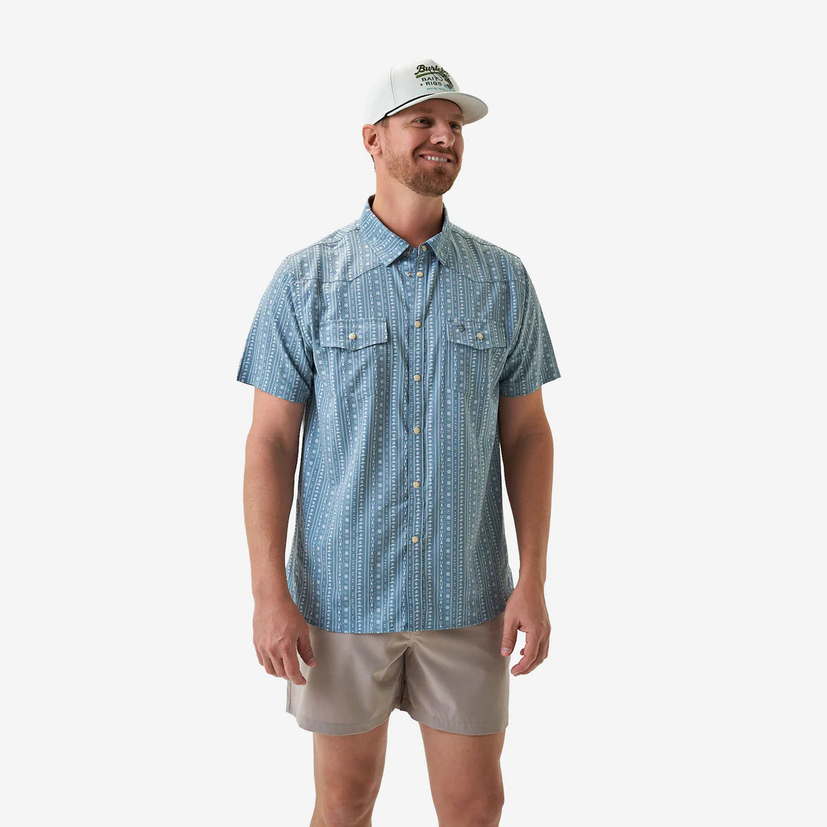 Burlebo Performance Western Shirt in BURLEBO Ranch Sage