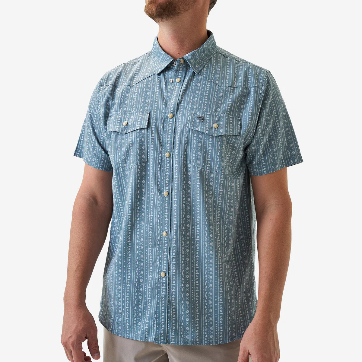 Burlebo Performance Western Shirt in BURLEBO Ranch Sage