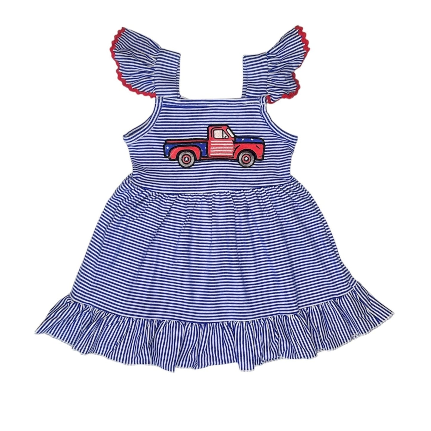Shea Baby Patriotic Truck Dress